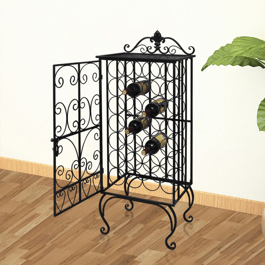 vidaXL Wine Rack for 28 Bottles Metal-0