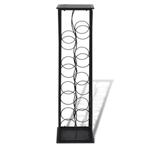 vidaXL Wine Rack Wine Bottle Holder Pantry Floor Wine Cabinet Organizer Metal-27