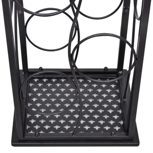 vidaXL Wine Rack Wine Bottle Holder Pantry Floor Wine Cabinet Organizer Metal-33