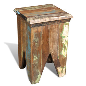 vidaXL Stool Solid Reclaimed Wood-6