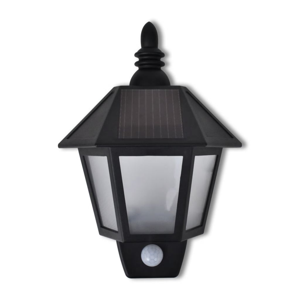 vidaXL Solar Wall Lamp LED Wall Lantern with Motion Sensor for Patio Garden-11