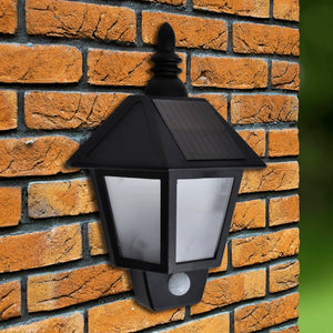 vidaXL Solar Wall Lamp LED Wall Lantern with Motion Sensor for Patio Garden-2