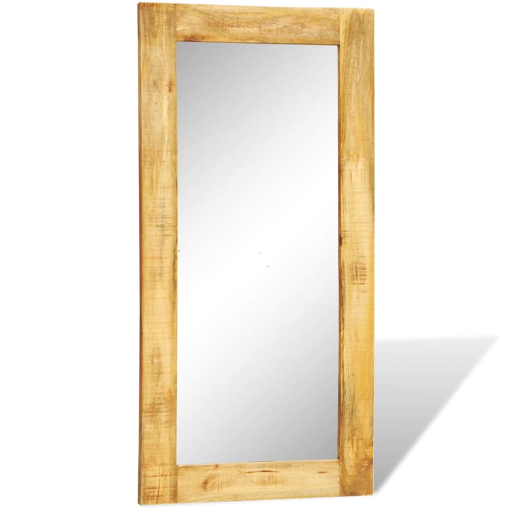 vidaXL Solid Wood Framed Rectangle Wall Mirror 47.2"x23.6"-1