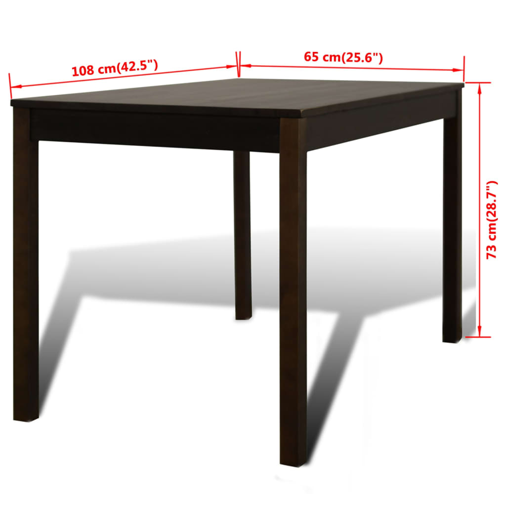 vidaXL Dining Table and Chair Dining Set Dinner Table with 4 Chairs Natural-14