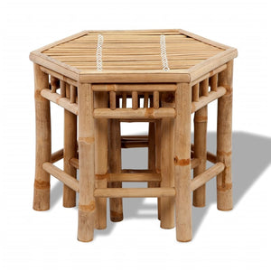 vidaXL Patio Stools 3 pcs Bamboo-4