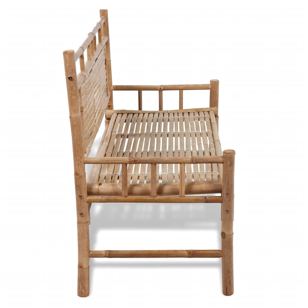 vidaXL Patio Bench 47.2" Bamboo-3