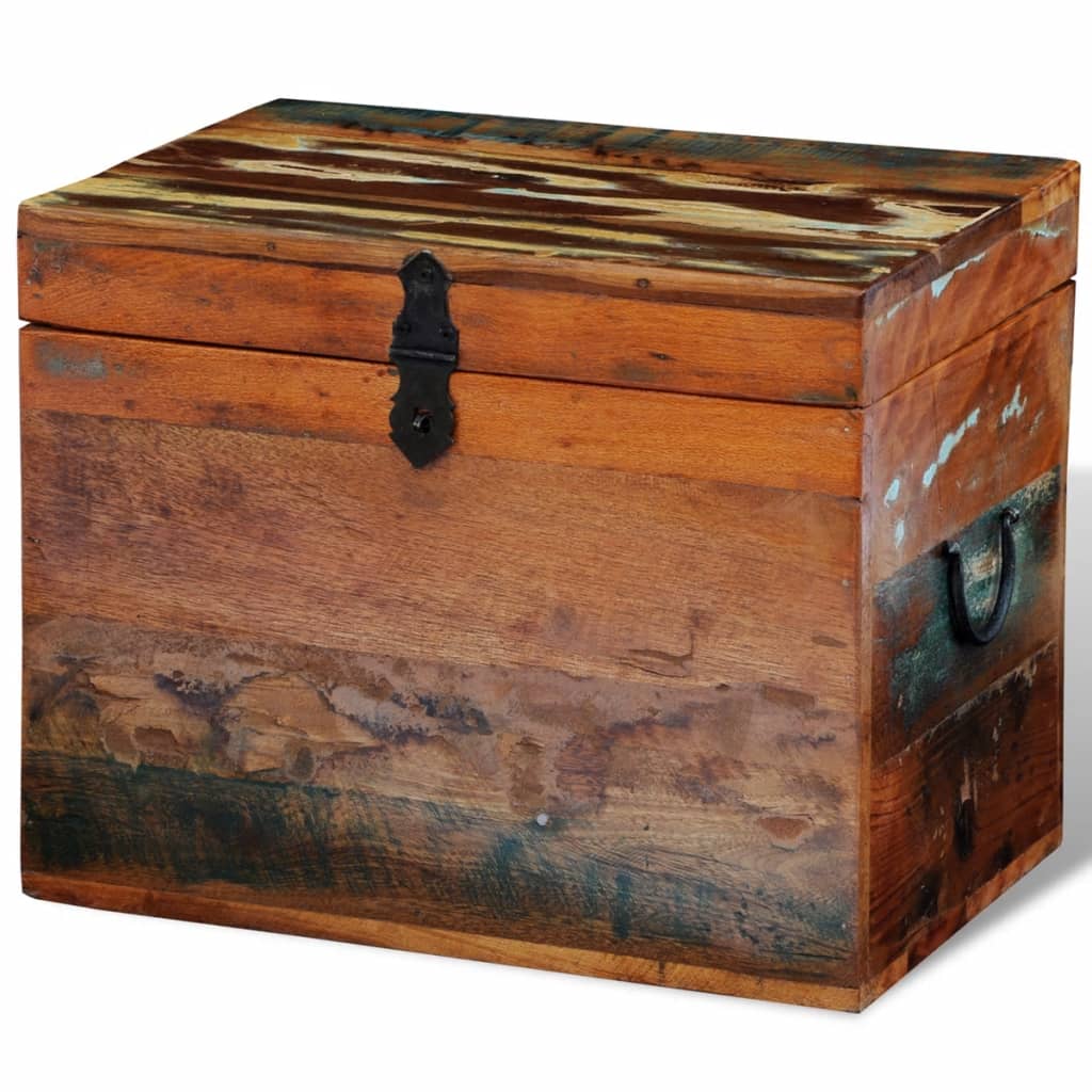 vidaXL Reclaimed Storage Box Solid Wood-0
