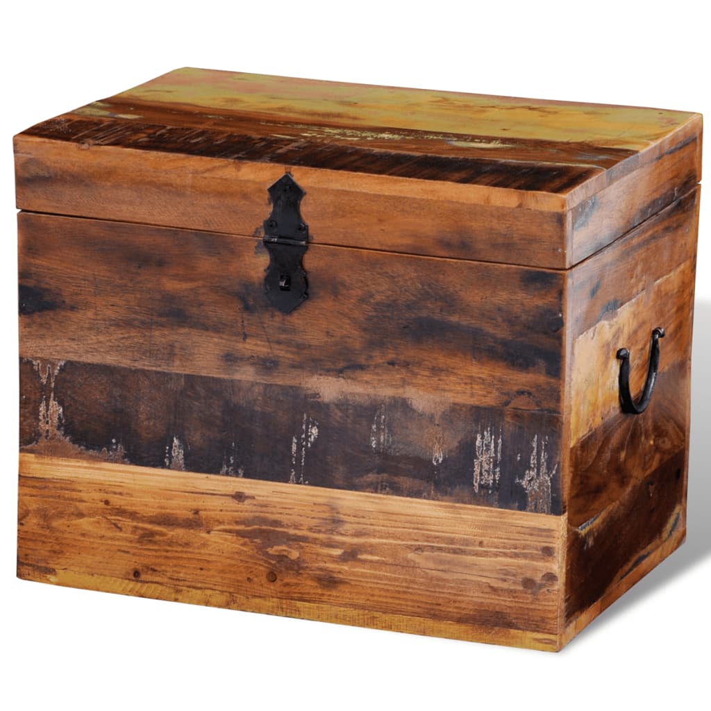 vidaXL Reclaimed Storage Box Solid Wood-2