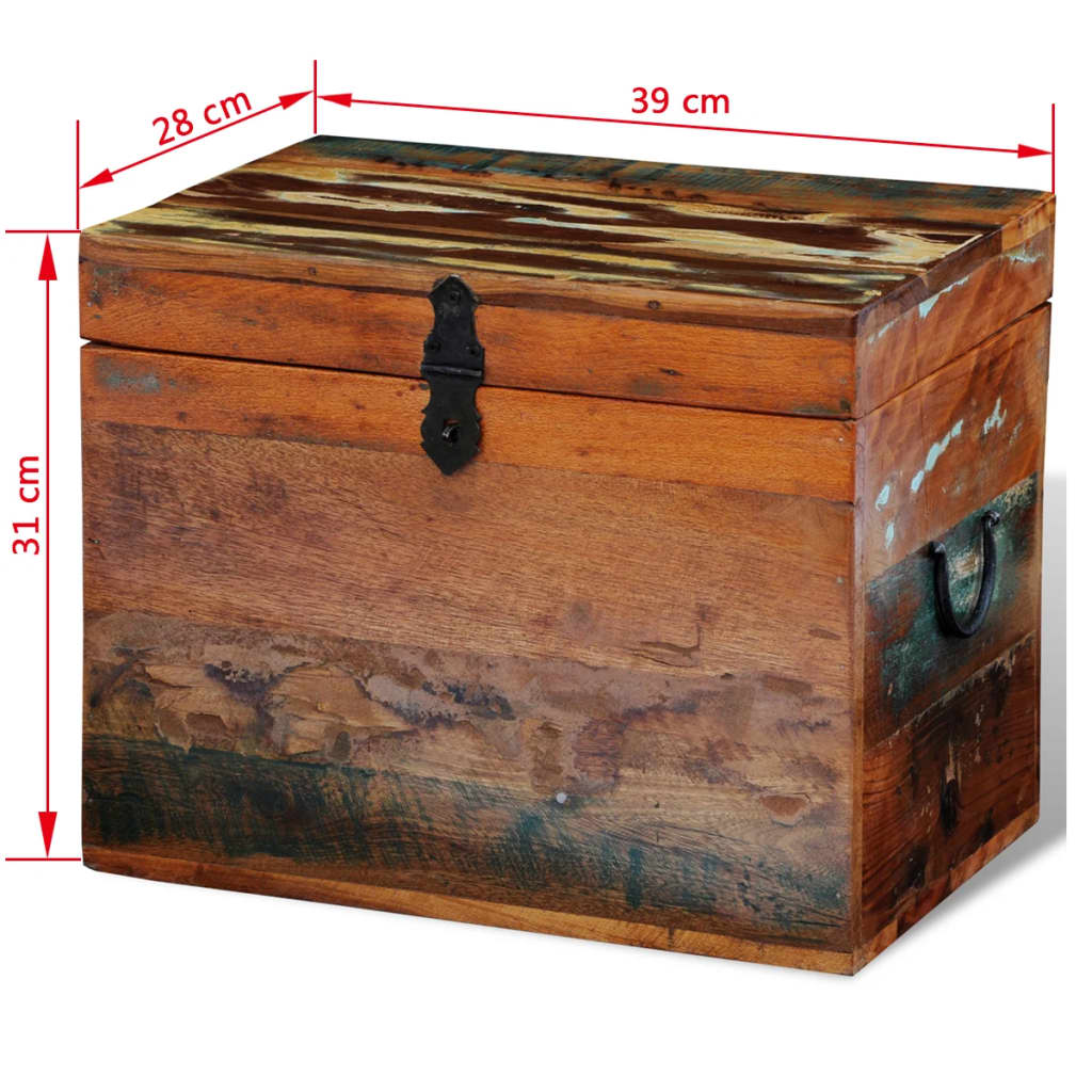 vidaXL Reclaimed Storage Box Solid Wood-6