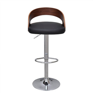 vidaXL Bar Stools Counter Chair with Footrest for Dining Room 2 Pcs Bent Wood-14