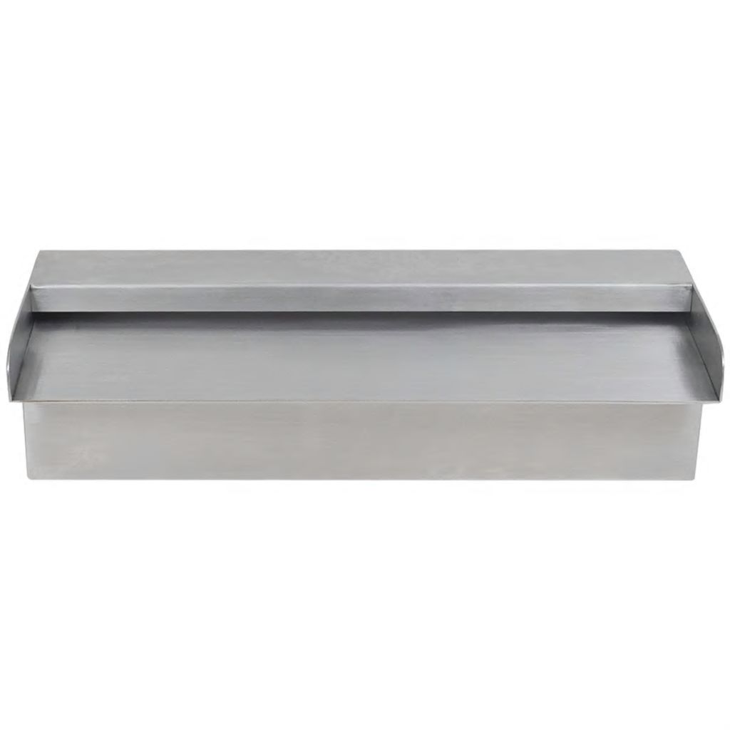 vidaXL Rectangular Waterfall Pool Fountain Stainless Steel 11.8"-11