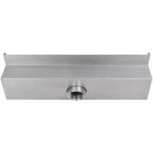 vidaXL Rectangular Waterfall Pool Fountain Stainless Steel 11.8"-32