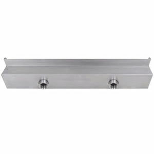 vidaXL Rectangular Waterfall Pool Fountain Stainless Steel 11.8"-16