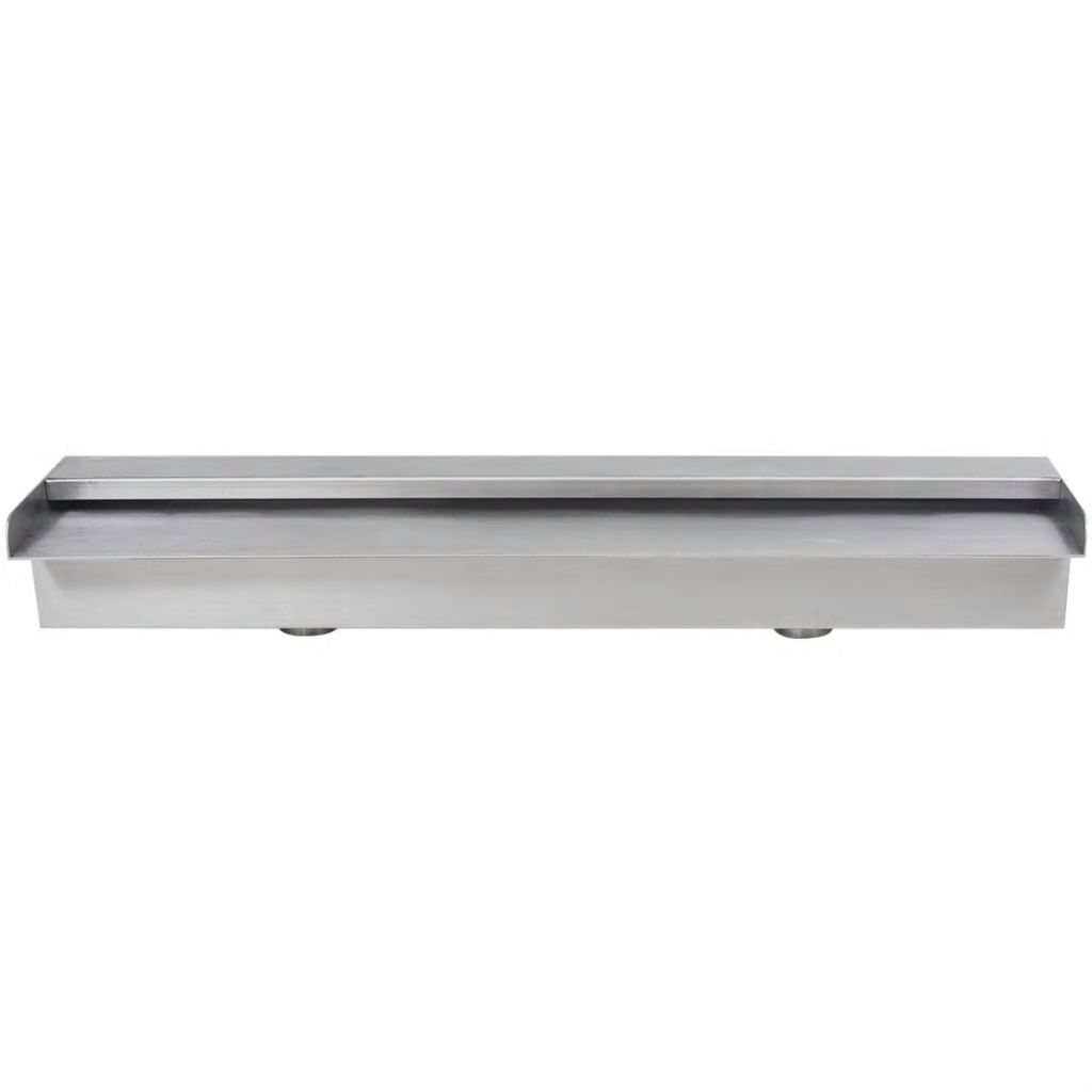 vidaXL Rectangular Waterfall Pool Fountain Stainless Steel 11.8"-22