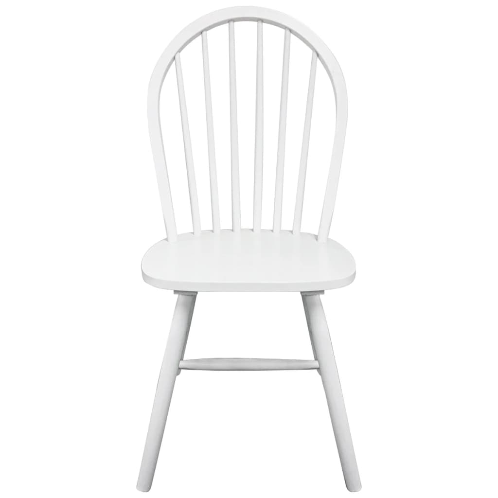 vidaXL 291745 2/4/6 pcs Wooden Dining Chairs Round White-10