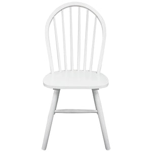 vidaXL 291745 2/4/6 pcs Wooden Dining Chairs Round White-10