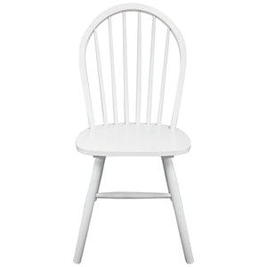 vidaXL 291745 2/4/6 pcs Wooden Dining Chairs Round White-5
