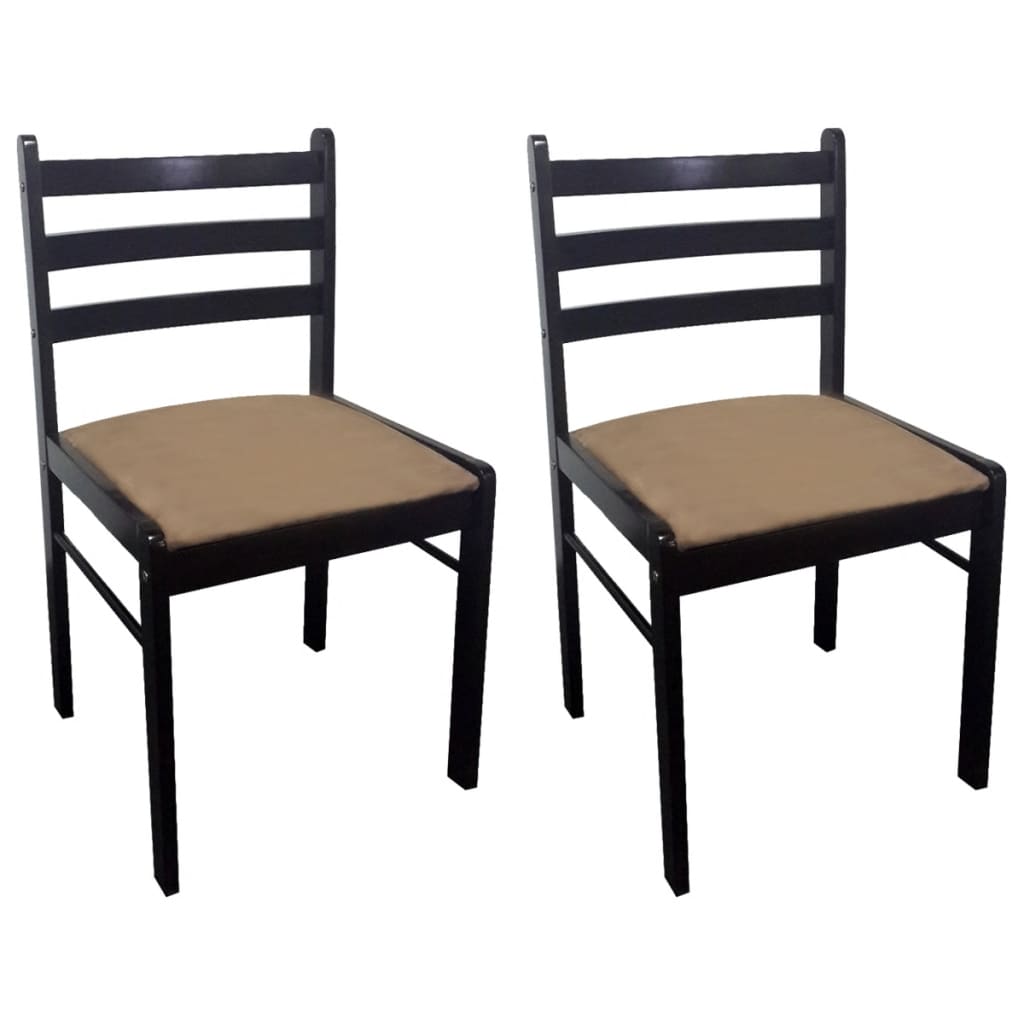 vidaXL 291746 2/4/6 pcs Wooden Dining Chairs Square 2 Colours Selectable-2