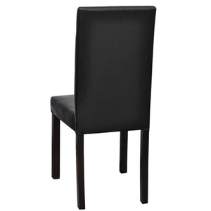vidaXL Dining Chairs Side Chair with Solid Wood Legs for Kitchen Faux Leather-15