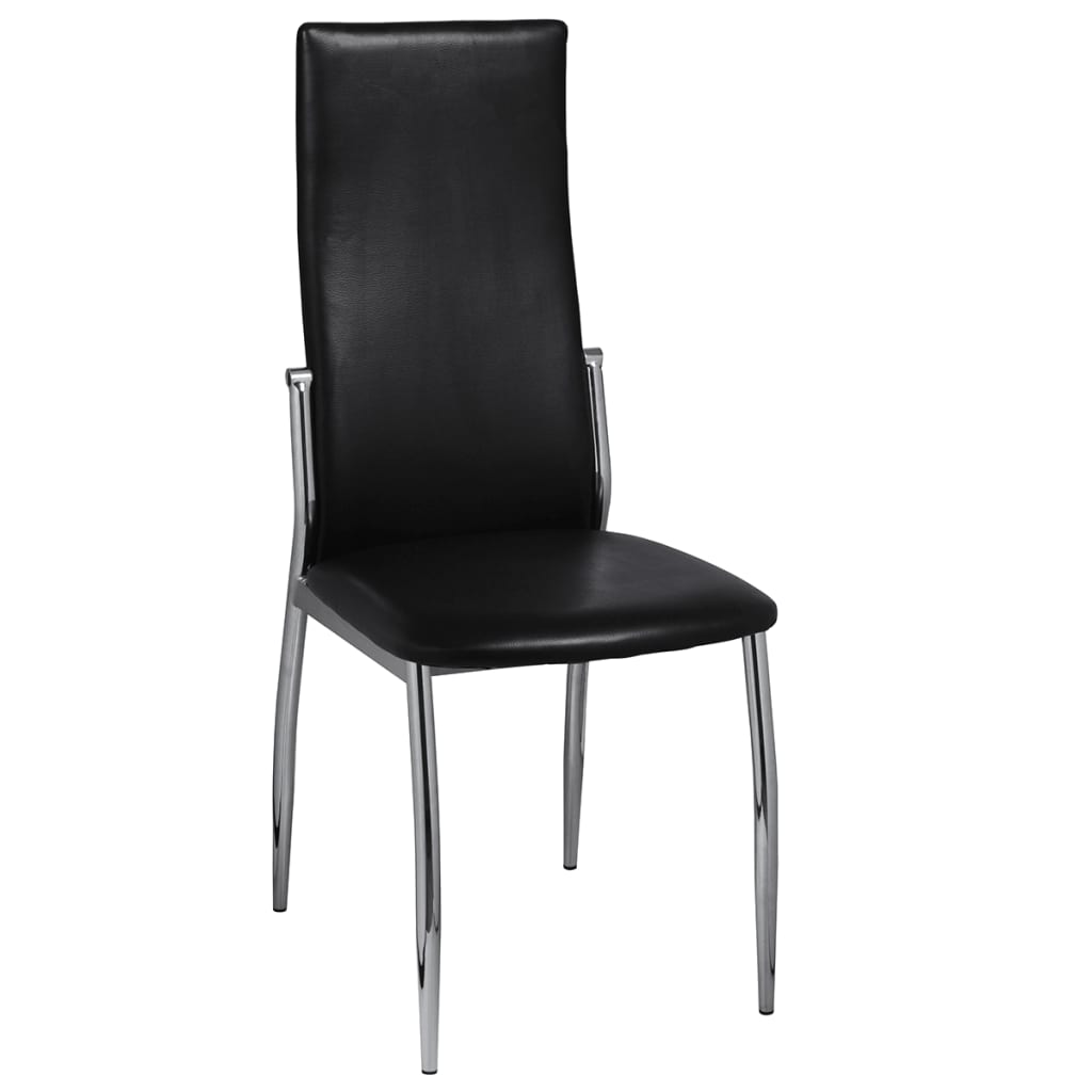 vidaXL Dining Chairs Accent Side Chair for Living Room Bedroom Faux Leather-12