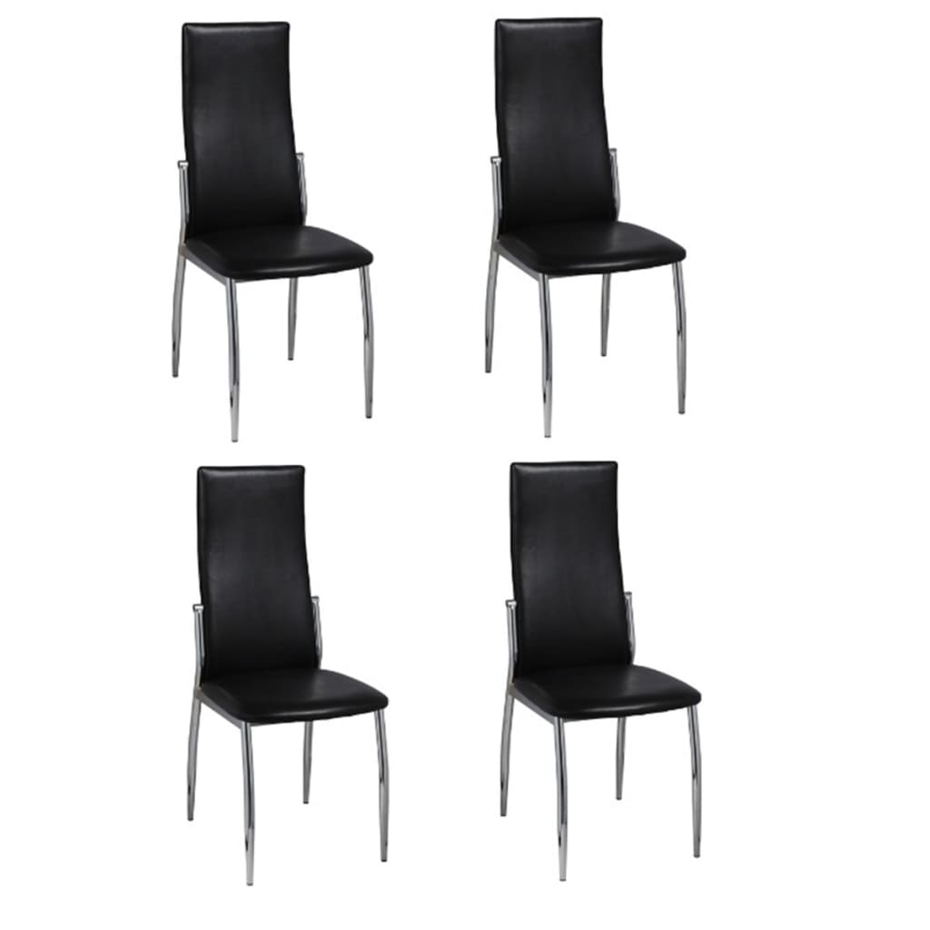 vidaXL Dining Chairs Accent Side Chair for Living Room Bedroom Faux Leather-2