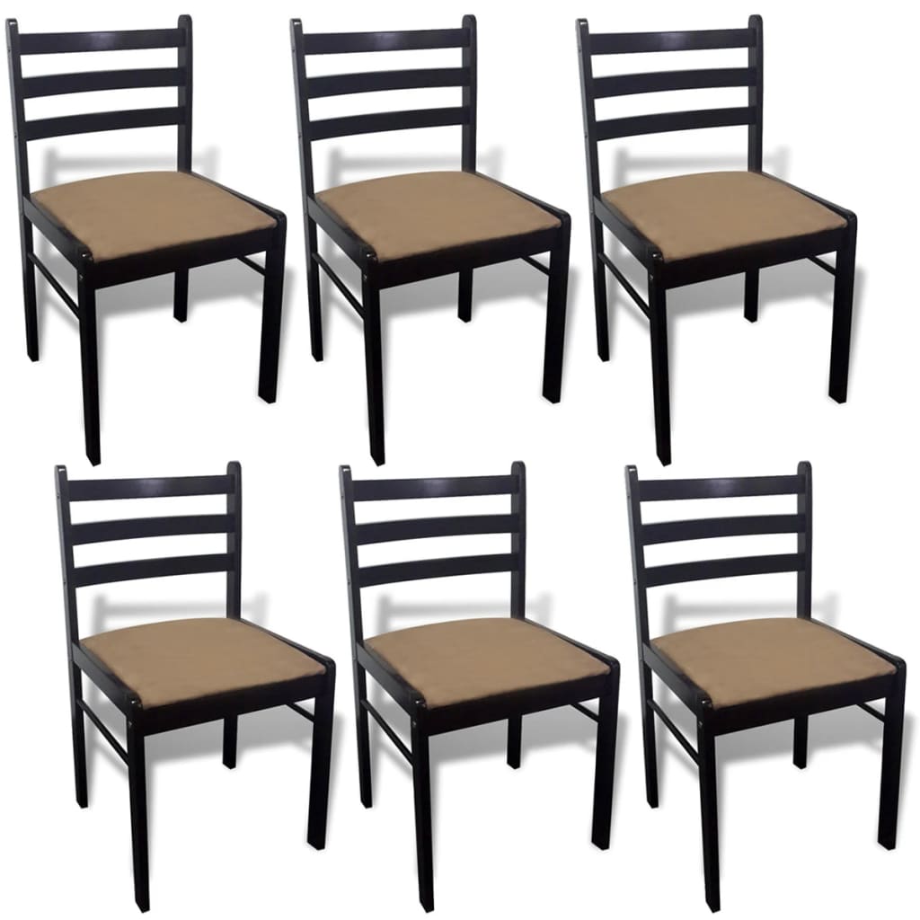 vidaXL 291746 2/4/6 pcs Wooden Dining Chairs Square 2 Colours Selectable-29