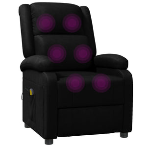 vidaXL Massage Chair Massaging Recliner Push Chair for Elderly Faux Leather-48