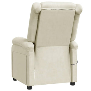 vidaXL Massage Chair Massaging Recliner Push Chair for Elderly Faux Leather-58