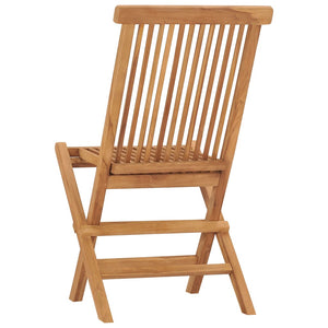 vidaXL Patio Folding Chairs Outdoor Garden Camping Lawn Chair Solid Wood Teak-25