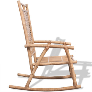 vidaXL Rocking Chair Bamboo-2