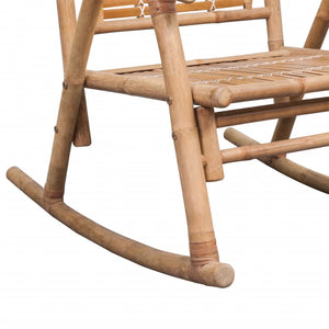 vidaXL Rocking Chair Bamboo-5