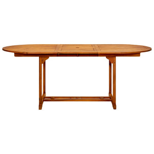 vidaXL Patio Table 78.7"x39.4"x29.5" Solid Acacia Wood-3