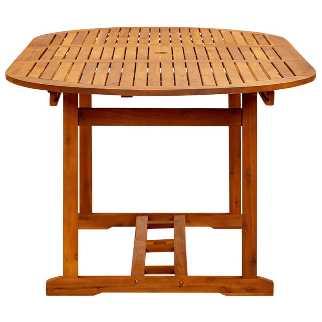 vidaXL Patio Table 78.7"x39.4"x29.5" Solid Acacia Wood-4