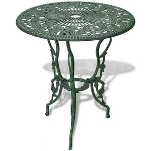 vidaXL Patio Bistro Set 3 Piece Outdoor Garden Table and Chair Cast Aluminum-1