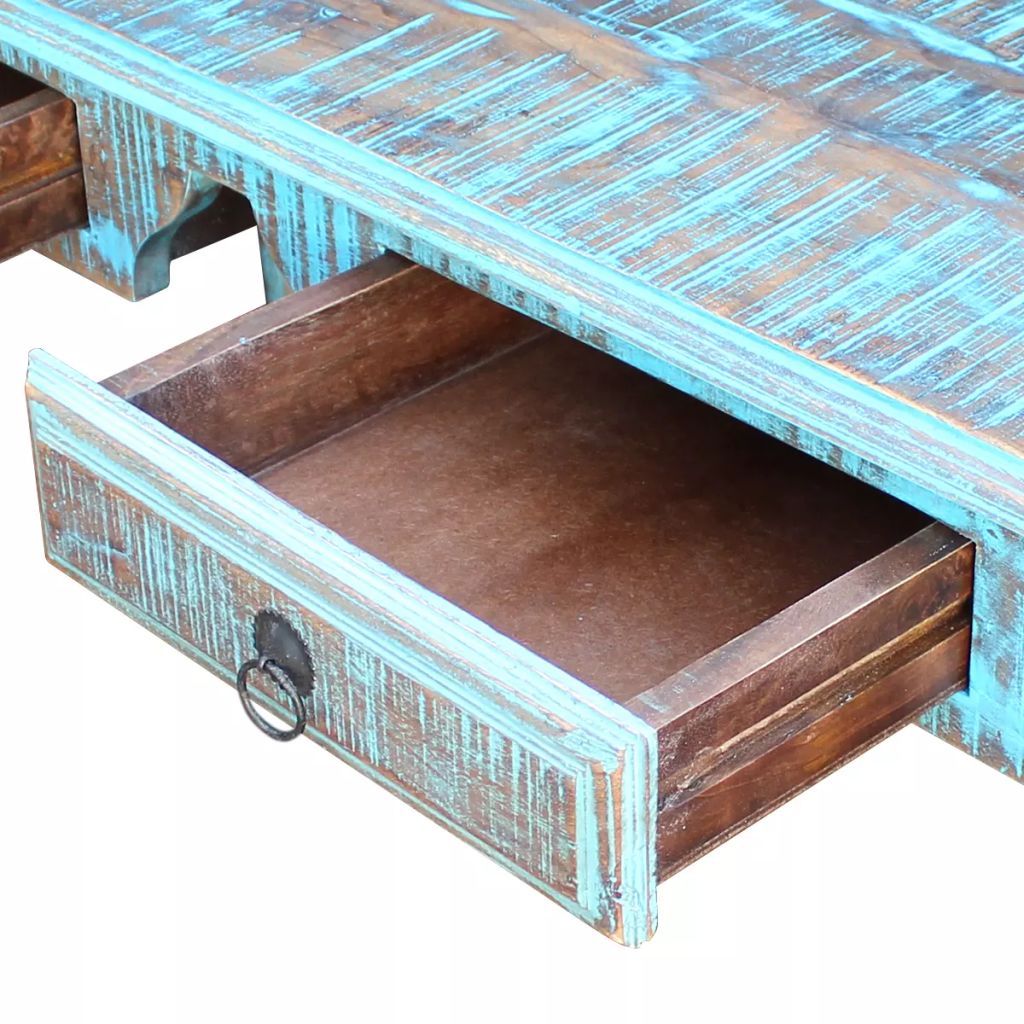 vidaXL Desk Solid Reclaimed Wood-6