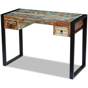 vidaXL Desk Solid Reclaimed Wood-7