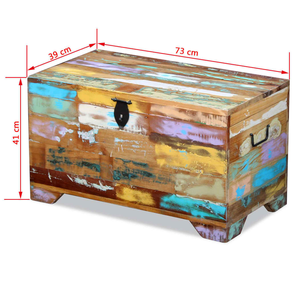 vidaXL Storage Chest Solid Reclaimed Wood-9