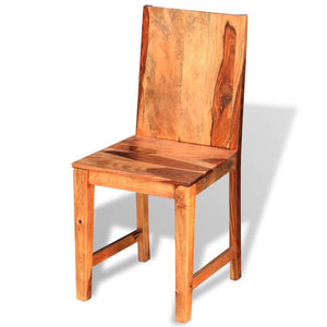 vidaXL Dining Chairs 2 pcs Solid Sheesham Wood-22