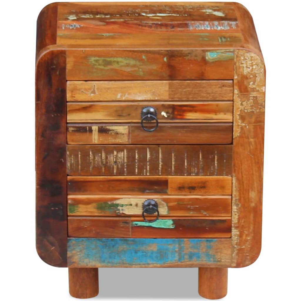 vidaXL Night Cabinet Solid Reclaimed Wood 16.9"x13"x20"-2