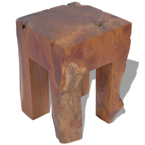 vidaXL Stool Solid Teak Wood-3