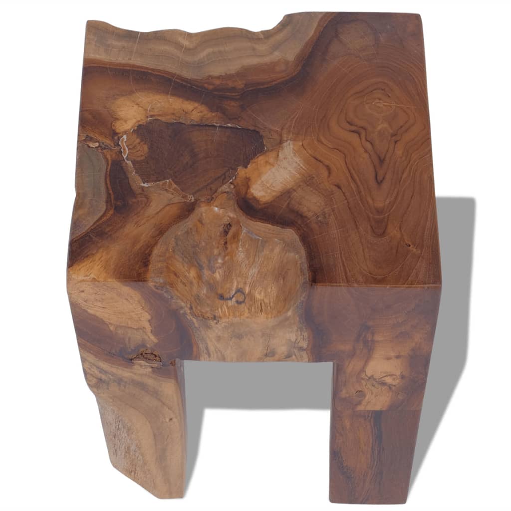 vidaXL Stool Solid Teak Wood-4