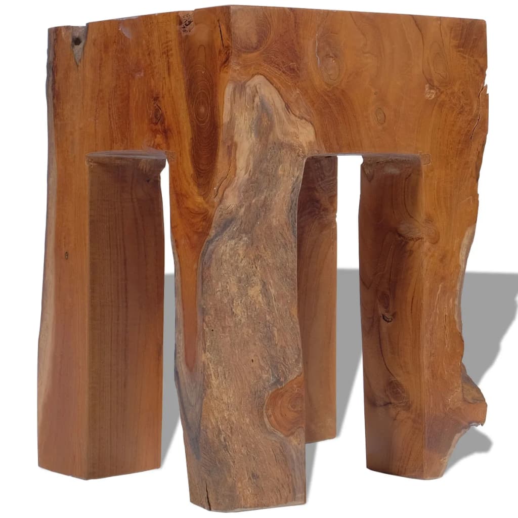 vidaXL Stool Solid Teak Wood-6