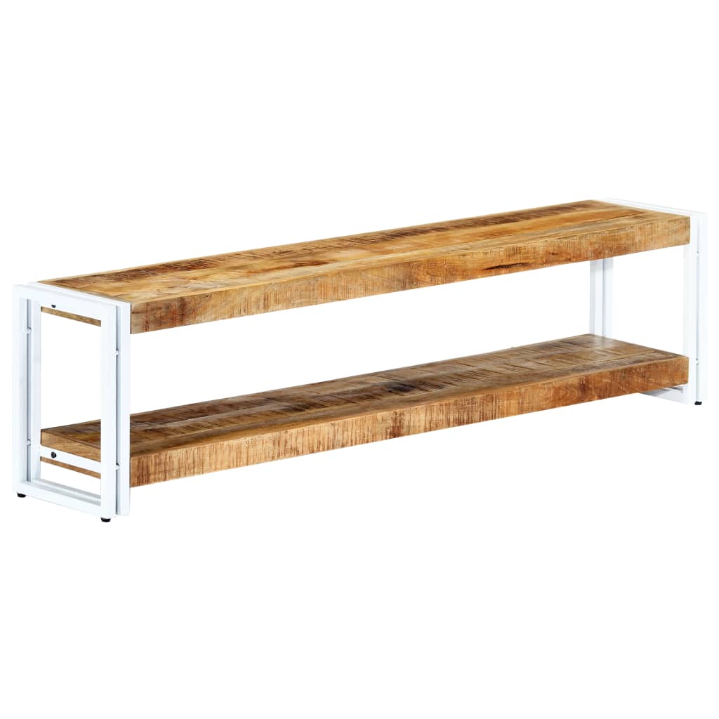 vidaXL TV Stand 59.1"x11.8"x15.7" Solid Wood Mango-11