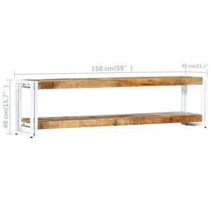 vidaXL TV Stand 59.1"x11.8"x15.7" Solid Wood Mango-7