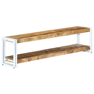 vidaXL TV Stand 59.1"x11.8"x15.7" Solid Wood Mango-9