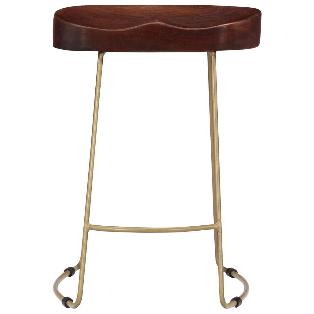 vidaXL Bar Stool Bar Seat Counter Height Island Stool for Pub Solid Mango Wood-22