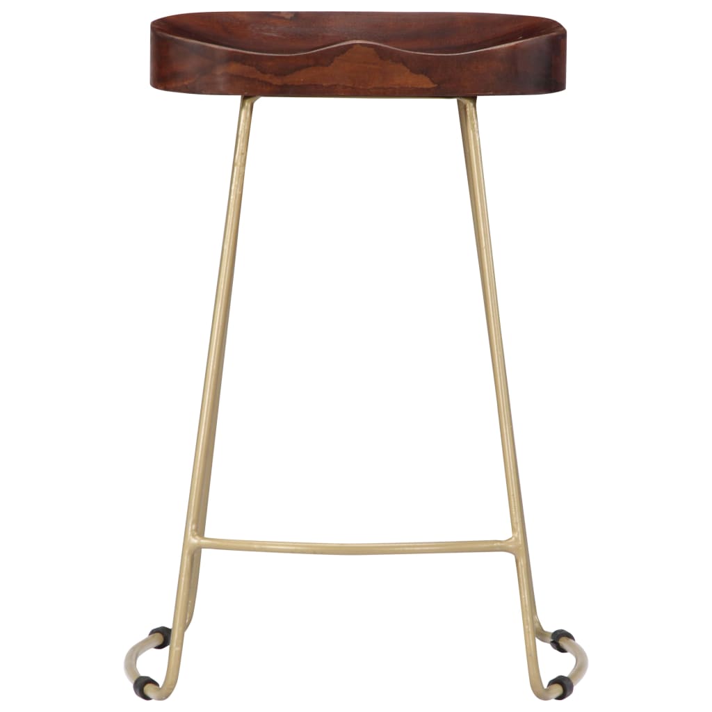 vidaXL Bar Stool Bar Seat Counter Height Island Stool for Pub Solid Mango Wood-21