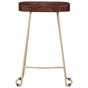 vidaXL Bar Stool Bar Seat Counter Height Island Stool for Pub Solid Mango Wood-21