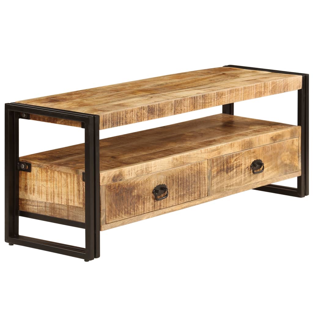 vidaXL TV Stand 47.2"x13.8"x17.7" Solid Wood Mango-2