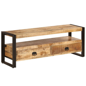 vidaXL TV Stand 47.2"x13.8"x17.7" Solid Wood Mango-1